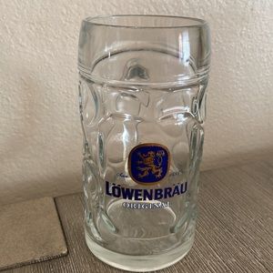 Vintage Lowenbrau Beer Glass Stein